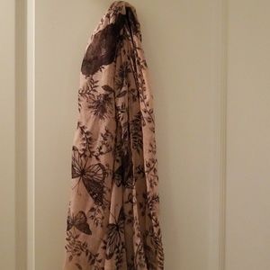 Scarf with butterflies & birds NEVER WORN